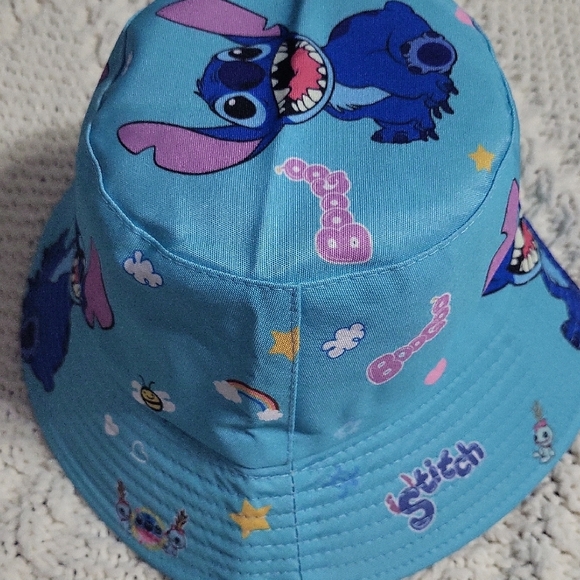 Stitch Blue Kids Hat with Cartoon Design - Picture 5 of 5